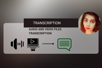 create accurate english transcription of your audio and video files
