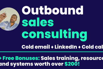help you get more sales with cold email and linkedin outrach as a business coach