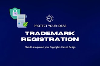 register trademarks, copyrights, designs and patent