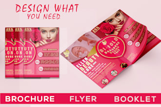 design party flyer, product sales flyer, event flyer, poster, and brochure
