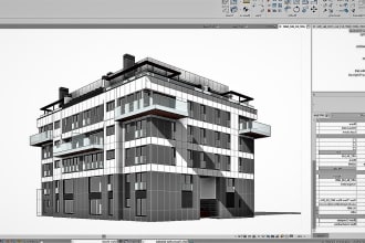 do awesome architecture design in revit and rendering
