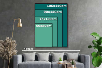 do canvas mockup or wall art mockup design for your canvas size guide