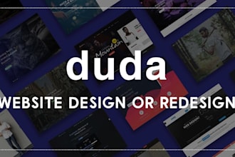 design or redesign your duda website