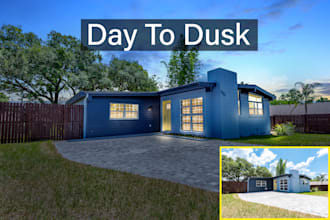 do twilights, day to dusk real estate editing