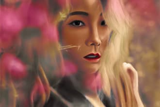 draw realistic, stylized digital portraits in any style