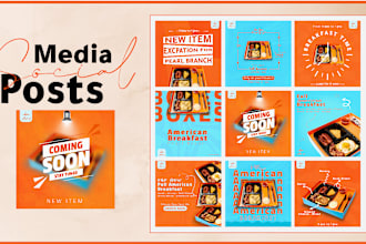 design social media graphic flyers and posts