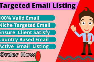 provide you niche targeted mail list for email marketing