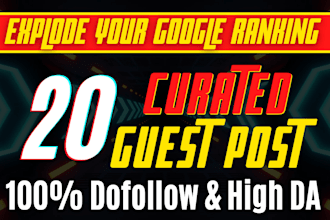 do 10 dofollow guest post on premium high da websites via white hat linkbuilding
