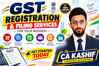 do gst registration and filing with consultation in india