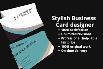 make a stylish business card design