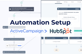 set up any automation in hubspot or activecampaign