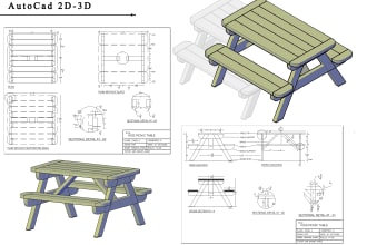 make 2d 3d drawings of furniture and product manufacturing