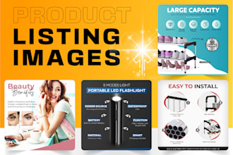 design amazon listing images, a plus content, and bol listing images
