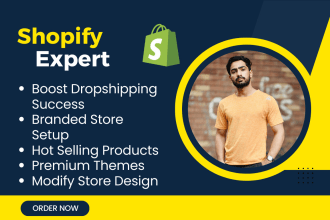 design shopify store redesign shopify expert dropshipping store
