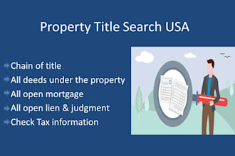 do property search, title search and chain of title