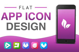 do flat app icon design