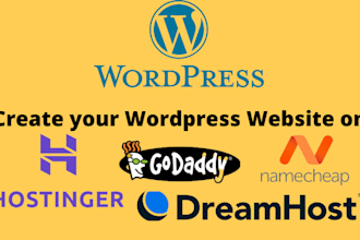 create website on godaddy namecheap hostinger  bluehost