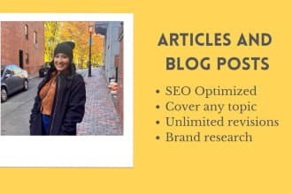 write SEO optimized blog articles