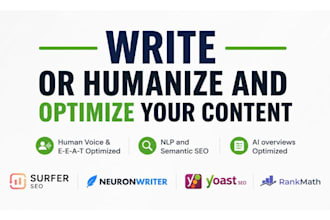 humanize ai content and optimize with surfer SEO or neuronwriter