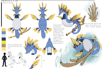 draw ref sheet for your fakemon