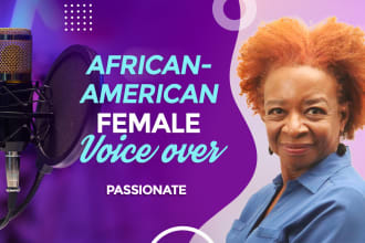 record an engaging african american voiceover