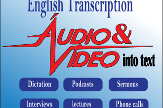 do transcription of your audio video files