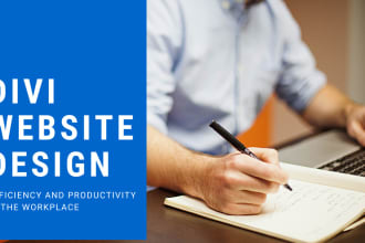 design unique wordpress website with a divi theme and optimize speed