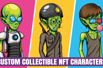 design original custom collectible nft cartoon characters