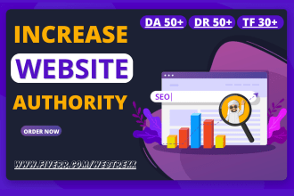 increase domain authority rating and trust flow da DR tf