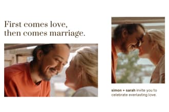 design a personalized wedding website with wedding content