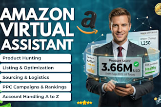 be your amazon fba virtual assistant and PPC expert