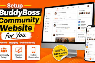 setup buddyboss community website for you