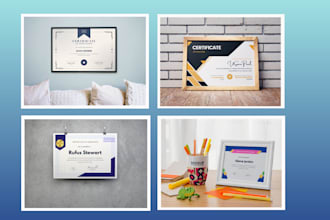 create premium diploma, award, distinction, sports certificates