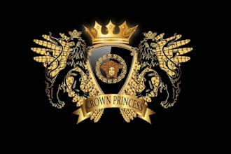 make coat of arms family crest heraldic logo for you