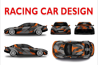 racing car wrap, livery car wrap, itasha car wrap design