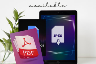convert and compress any files to PDF docs jpeg png