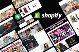 design 7 figure shopify dropshipping store or shopify website