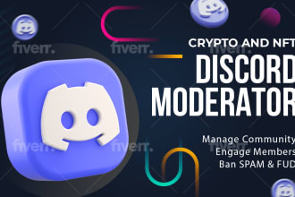 be your crypto and nft discord moderator