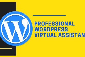 be your wordpress virtual and social media assistant