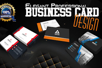 create elegant and professional business card design