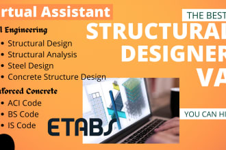 do structural design and analysis on etabs