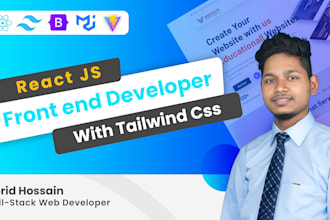 be your expert frontend developer in react js with tailwind CSS