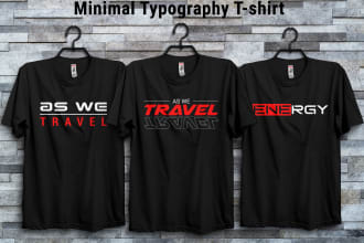create trendy minimalist t shirt and simple t shirt design