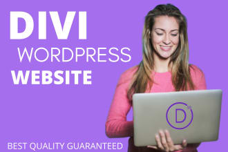 do theme customization or build wordpress website using divi