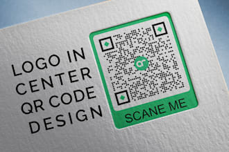 design professional qr code with logo for your web, business card, and product