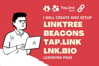 setup and customize linktree landing page
