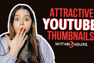 design attractive and viral youtube thumbnail within 2 hours