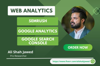 do web analytics through google analytics and search console