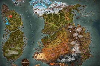 create a colorful dnd world map