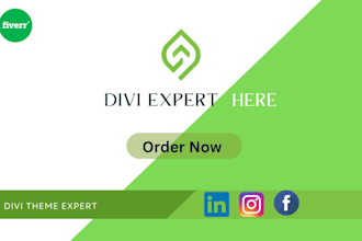 making a wordpress website with divi